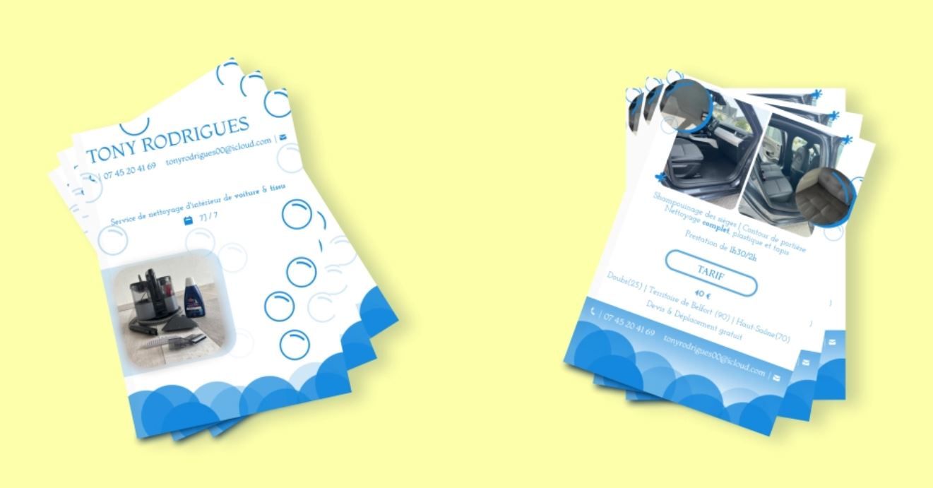 Prestation d'une réalisation de flyer